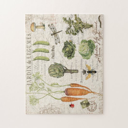 Moderne  Franse tuinpuzzel Legpuzzel (Verticaal)