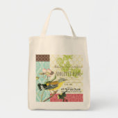 Moderne  Franse vogelcanvas tas (Voorkant)