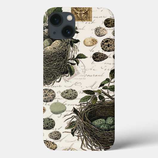 Moderne Franse vogelnesten en eitjes Case-Mate iPhone Case (Achterkant)