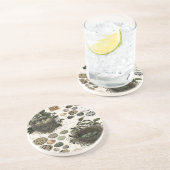 Moderne  Franse vogelnesten en eitjes Zandsteen Onderzetter (Zijkant)