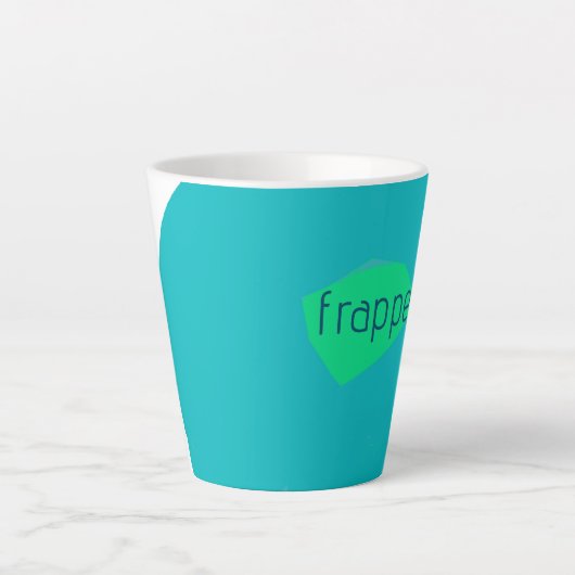 Moderne Frappe Latte Mok (Voorkant)