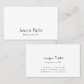 Moderne Freehand Script elegant, stijlvolle plaat Visitekaartje (Voorkant / Achterkant)