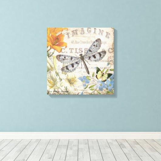 moderne french draairy canvas afdruk (Insitu (Houten vloer))