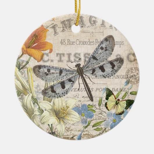 moderne french draairy keramisch ornament (Voorkant)