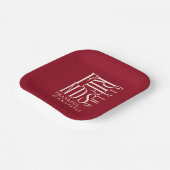 Moderne Friendsgiving-diner  Papieren Bordje (Gebogen)