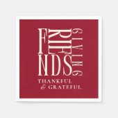 Moderne Friendsgiving-diner Servet (Voorkant)