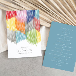 Moderne Fringe Bachelorette Party Route Save The Date