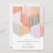 Moderne Fringe Bachelorette Party uitnodiging (Voorkant)