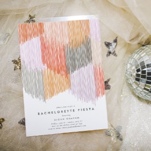 Moderne Fringe Bachelorette Party uitnodiging
