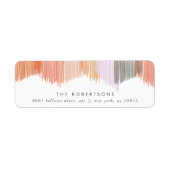 Moderne Fringe Return-adreslabels Etiket (Voorkant)