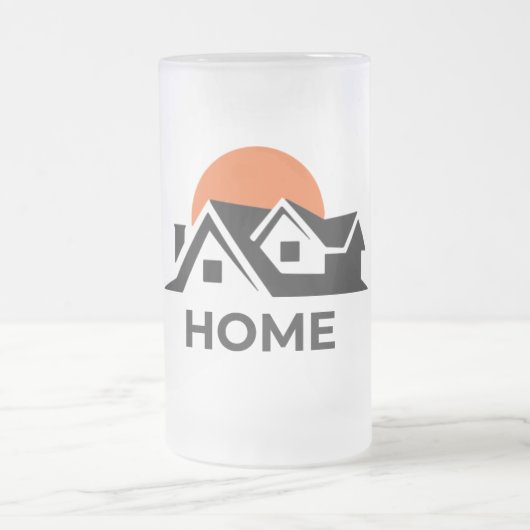 Moderne Frosted Glass Mok voor stijlvolle home dec (Center)