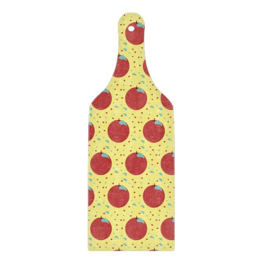 Moderne Fruit Appel Patroon Zoete Snijplank (Voorkant)