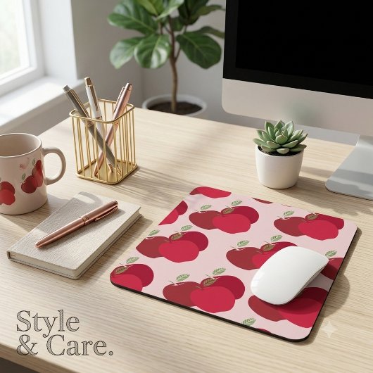Moderne Fruit-Inspireerde Appel Muismat