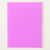 Moderne Fuchsia Bloem Make-up Artist Afspraak Planner (Achterkant)