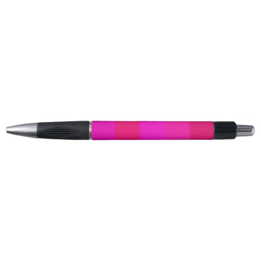 Moderne Fuchsia, Frambozenrood, Dieproze Strepen Pen (Voorkant)