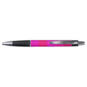 Moderne Fuchsia, Frambozenrood, Dieproze Strepen Pen (Achterkant)