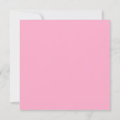 Moderne Fuchsia Vierkant Trouwfeest QR Code RSVP (Achterkant)