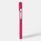 Moderne fuchsia witte script Gepersonaliseerde naa Case-Mate iPhone Case (Achterkant / Links)
