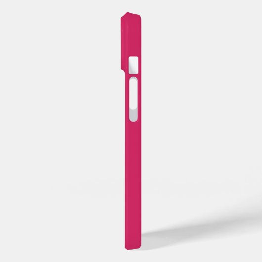 Moderne fuchsia witte script Gepersonaliseerde naa Case-Mate iPhone Case (Achterkant / Links)