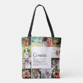 Moderne Fun 12 Foto Collage Oom/Nicht Definition Tote Bag (Achterkant)