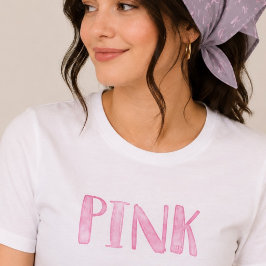 Moderne Fun Bleke Waterverf Roze  Tri-Blend Shirt