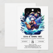 Moderne Fun Pirate Verjaardag Kaart (Voorkant / Achterkant)