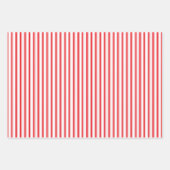Moderne Fun Santa Stripes Kerst Patronen Blauw Inpakpapier Vel (Voorkant 3)