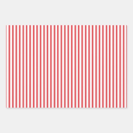 Moderne Fun Santa Stripes Kerst Patronen Blauw Inpakpapier Vel (Voorkant 3)