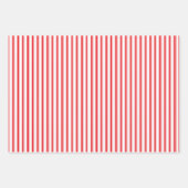 Moderne Fun Santa Stripes Kerstmispatronen Groen Inpakpapier Vel (Voorkant 3)