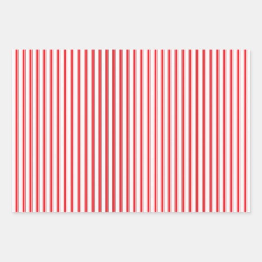 Moderne Fun Santa Stripes Kerstmispatronen Tan Inpakpapier Vel (Voorkant 3)