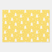 Moderne Fun Santa Stripes Kerstmispatronen Tan Inpakpapier Vel (Voorkant 2)