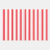 Moderne Fun Santa Stripes Kerstmispatronen Zwart Inpakpapier Vel (Voorkant 3)
