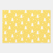 Moderne Fun Santa Stripes Kerstmispatronen Zwart Inpakpapier Vel (Voorkant 2)