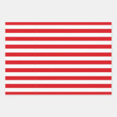 Moderne Fun Santa Stripes & Kerstverlichting Blauw Inpakpapier Vel (Voorkant 2)