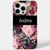 Moderne Fun Typografie bloemenachtergrond Case-Mate iPhone Case (Achterkant)