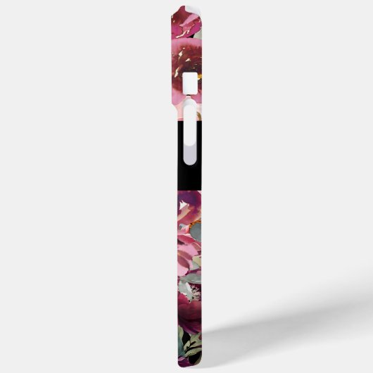 Moderne Fun Typografie bloemenachtergrond Case-Mate iPhone Case (Achterkant / Links)