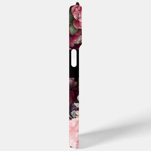 Moderne Fun Typografie bloemenachtergrond Case-Mate iPhone Case (Achterkant / Rechts)