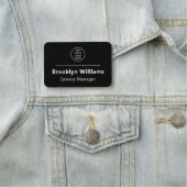 Moderne functietitel Medewerker Naam Bedrijfslogo Naamplaatje (In situ)