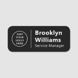 Moderne functietitel Medewerker naam Bedrijfslogo Naamplaatje