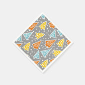 Moderne, funky, gestileerde kerstbomen servet (Hoek)