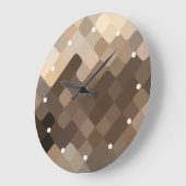 Moderne Funky Mozaïek Kunstpatroon Wandklok (Hoek)