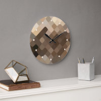 Moderne Funky Mozaïek Kunstpatroon Wandklok