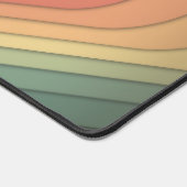 Moderne Funky Retro Kleurrijke Heart Desk Mat (Hoek)