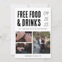 Moderne Funny Free Food & Drink Wedding 3 Foto