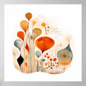 Moderne fusie-waterverf abstract poster (Voorkant)