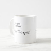 Moderne Future Best Ever Music therapeut Koffiemok (Voorkant links)