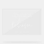 Moderne FUTURE MEVROUW Bruidsfeest Verwelkoming Wi Acryl Bord (Voorkant)