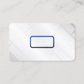 Moderne futuristische DJ faux metallic Visitekaartje (Voorkant)