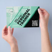 Moderne futuristische geometrische stijlgeschikthe flyer (Hand)