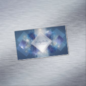 Moderne futuristische geometrische technologie magnetisch visitekaartje (Voorbeeld)